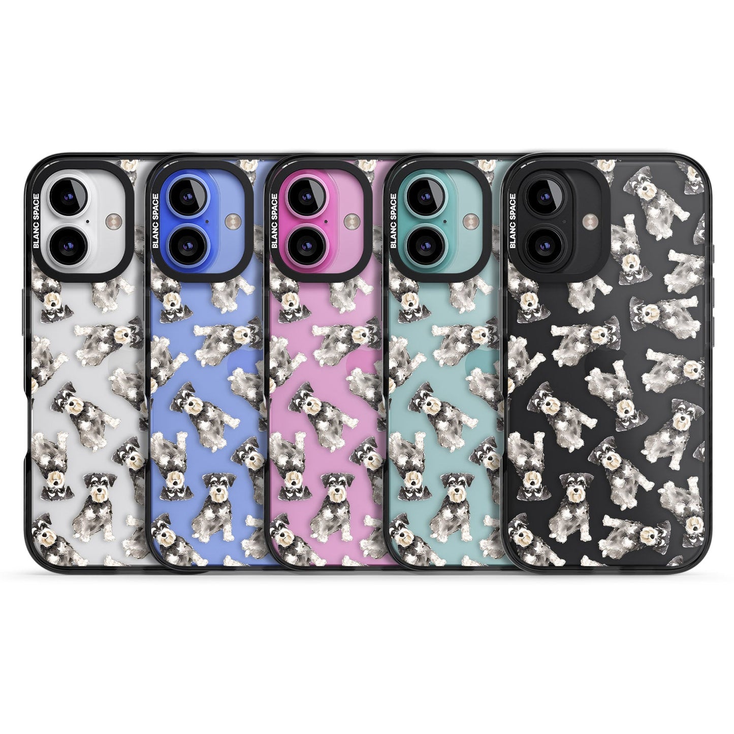 Aquarellzeichnung eines Zwergschnauzers