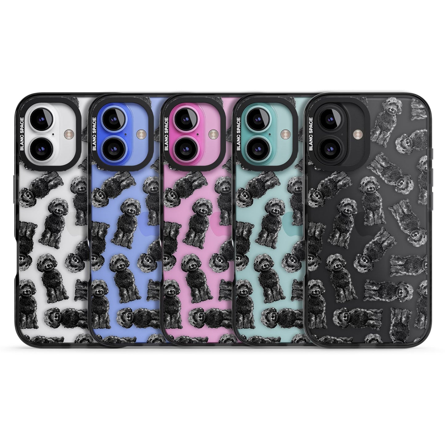 Black Cockapoo Watercolor