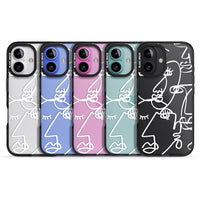 Abstract Line Art White Clear