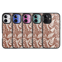 Fleurs sauvages et fougères sur terre cuite