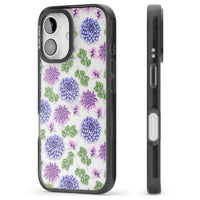 Purple Dahlias Floral