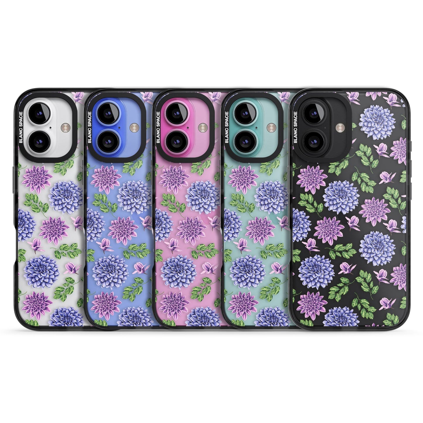 Purple Dahlias Floral