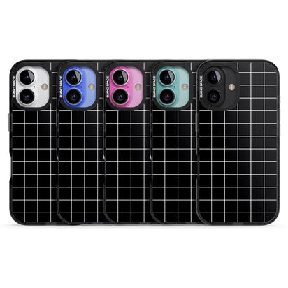 Minimalist Grid Pattern Black