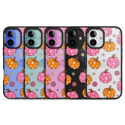 Motif de citrouilles Fleurs et Étoiles