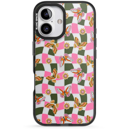 Wavy Butterfly Checked Pattern