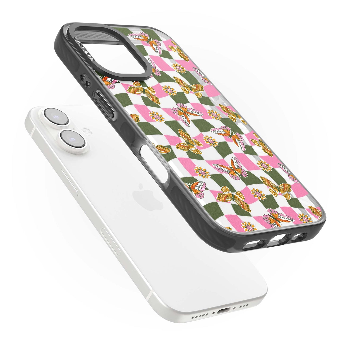 Wavy Butterfly Checked Pattern