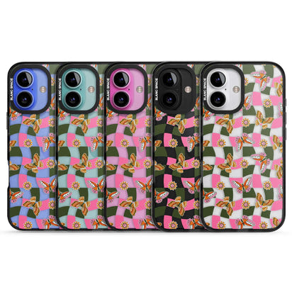 Wavy Butterfly Checked Pattern