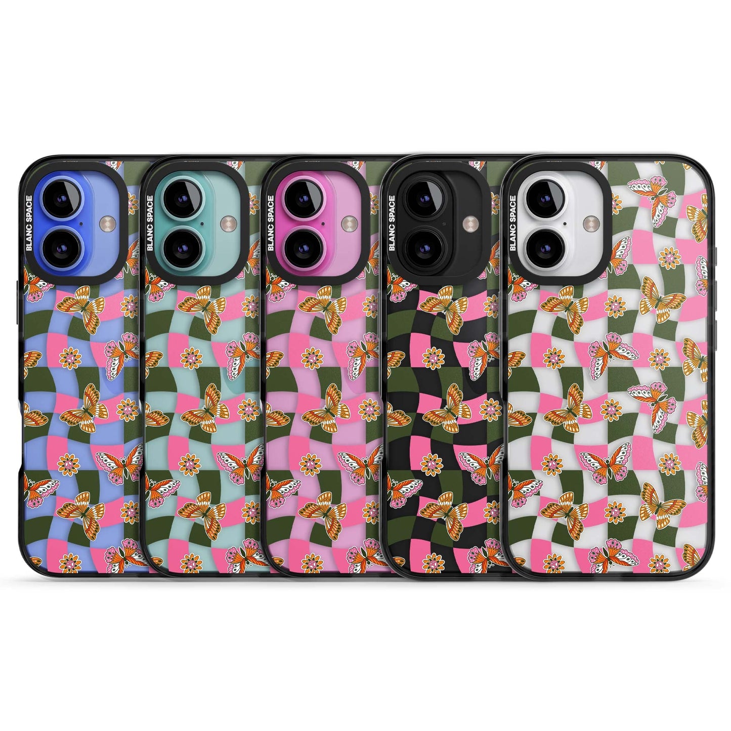 Wavy Butterfly Checked Pattern