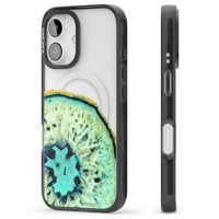 Géode turquoise en cristal