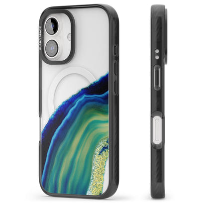 Grüne und blaue Smaragd-Geode