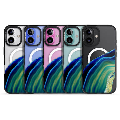 Grüne und blaue Smaragd-Geode