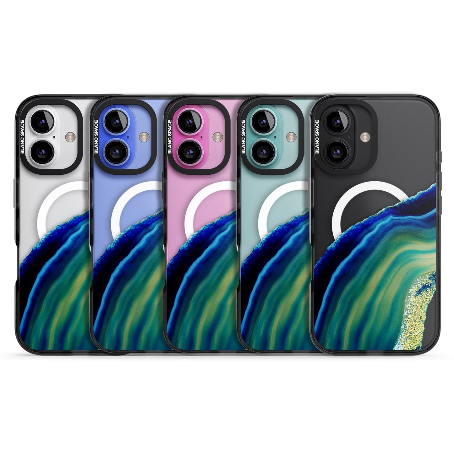 Grüne und blaue Smaragd-Geode