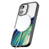 Grüne und blaue Smaragd-Geode