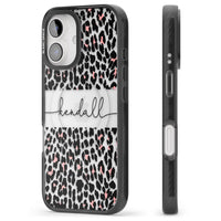 Personalised Cursive Leopard Spots