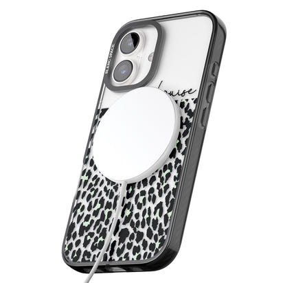 Personalised Seafoam Leopard