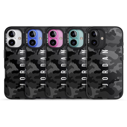 Personalised Black Camouflage Name