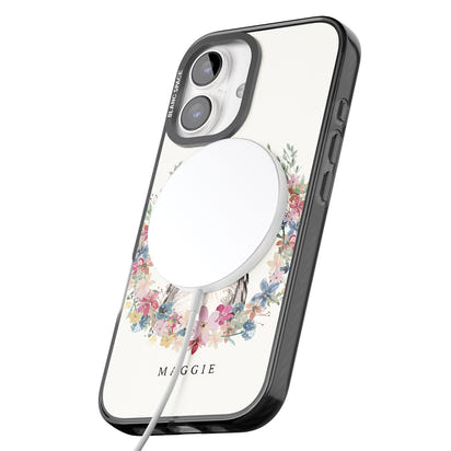 Personalised Australian Shepherd Floral Portrait