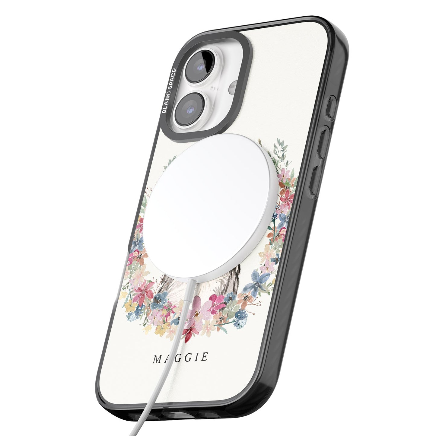 Personalised Australian Shepherd Floral Portrait