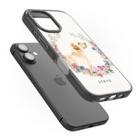 Personalised Yellow Labrador Floral Portrait