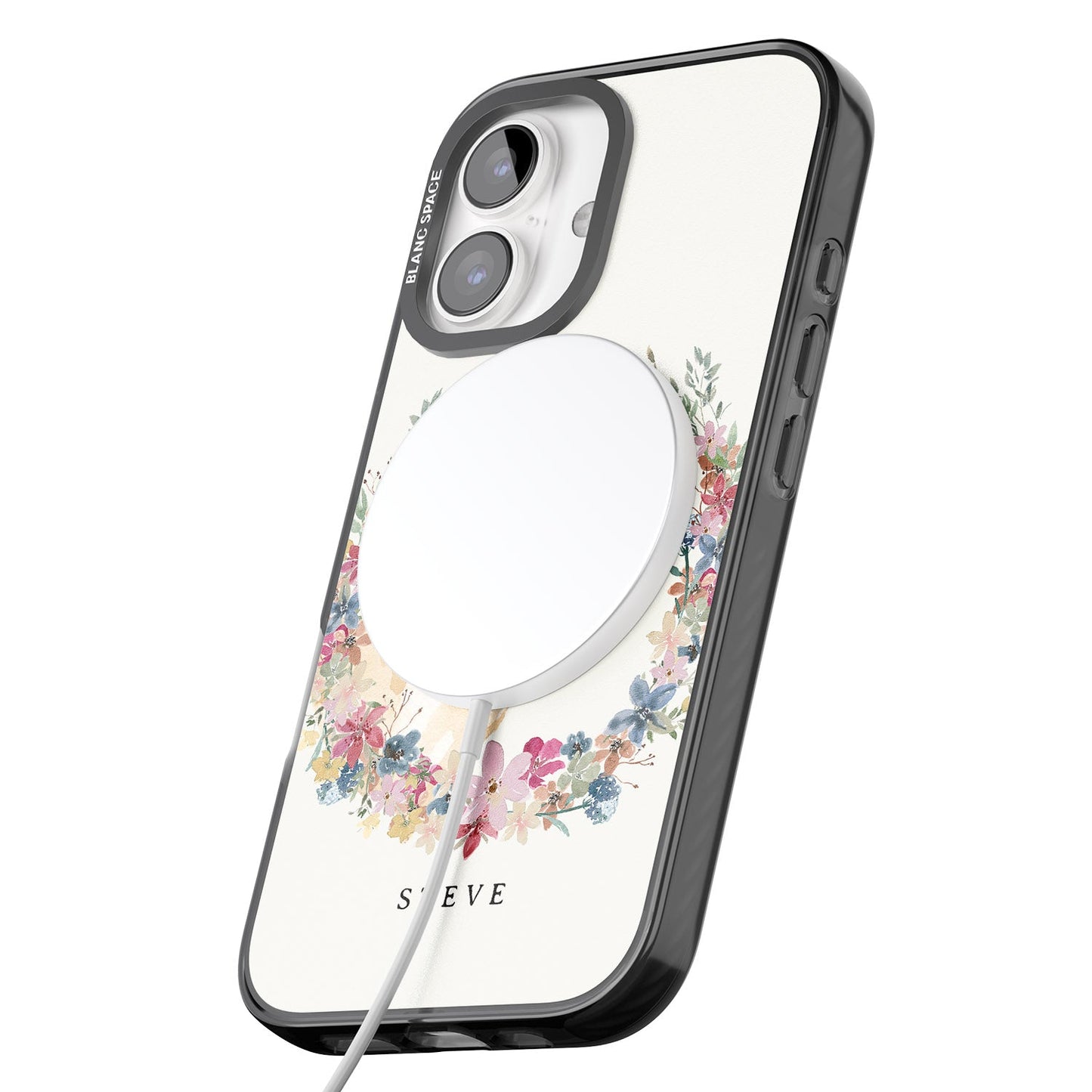 Personalised Yellow Labrador Floral Portrait