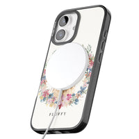 Personalised Champagne Cockapoo Floral Portrait