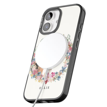 Personalised Beagle Floral Portrait