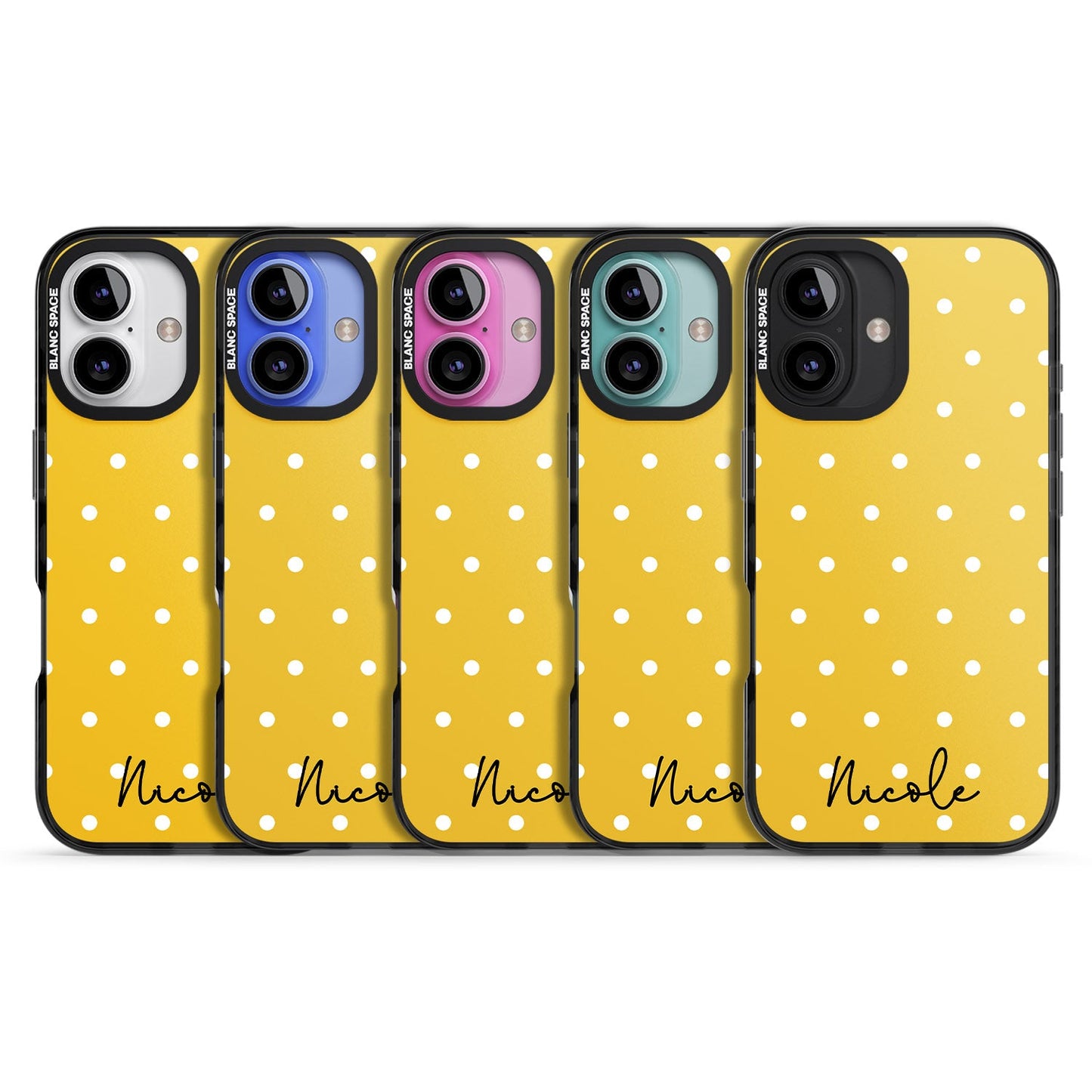 Personalised Yellow Polka Dot