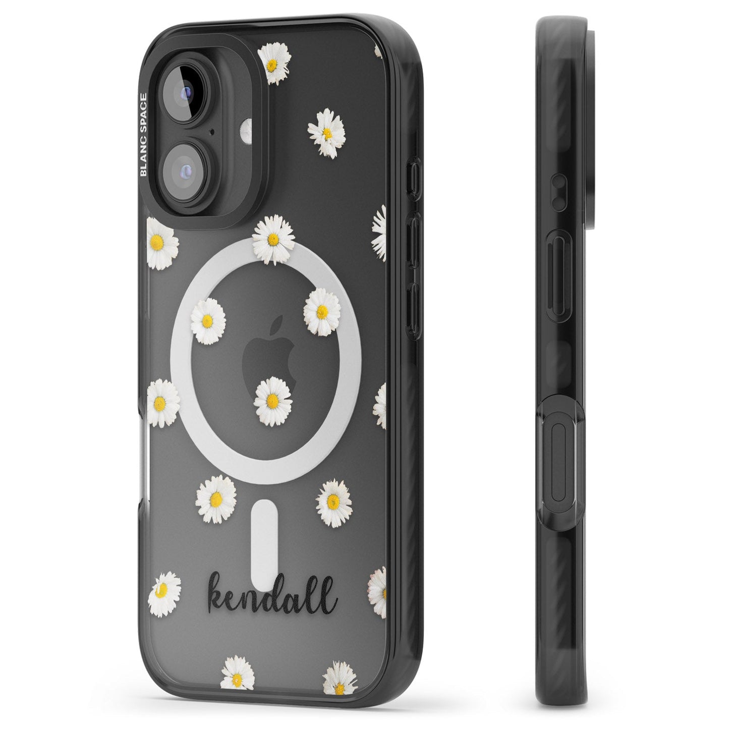 Personalised White Daisies & Cursive