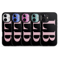 Lettres personnalisées roses et noires vertes