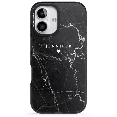 Personalised Black Marble