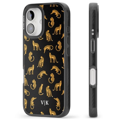 Personalised Gold Cheetah Pattern