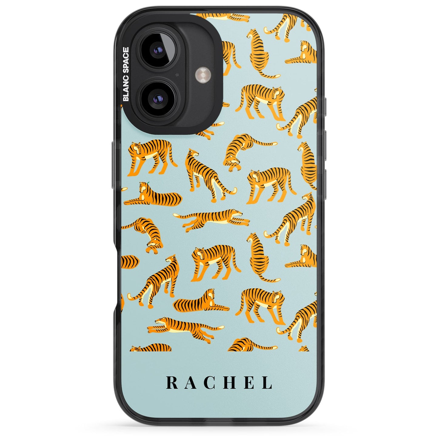 Personalised Turquoise Tiger Pattern