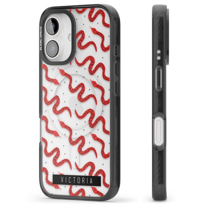 Personalised Red Snake Pattern