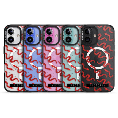 Personalised Red Snake Pattern