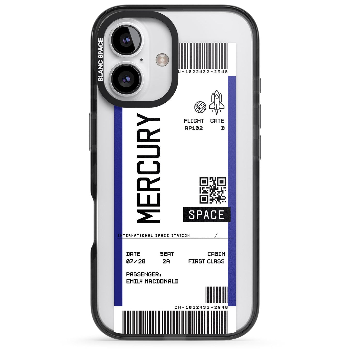 Personalised Mercury Travel Ticket