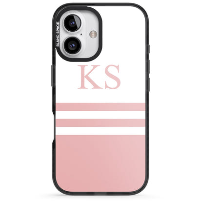 Personalised Pink Stripes & Initials