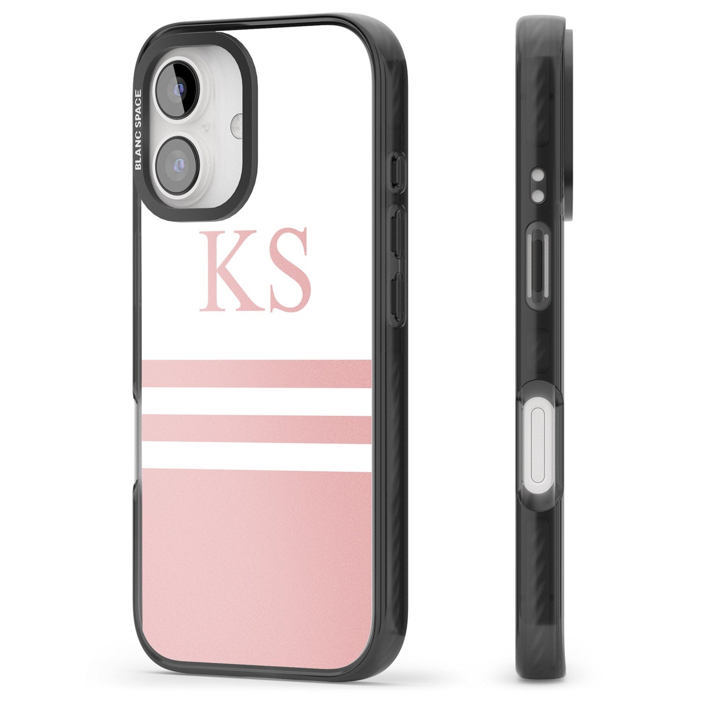 Personalised Pink Stripes & Initials