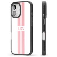 Personalised Minimal Pink Stripe