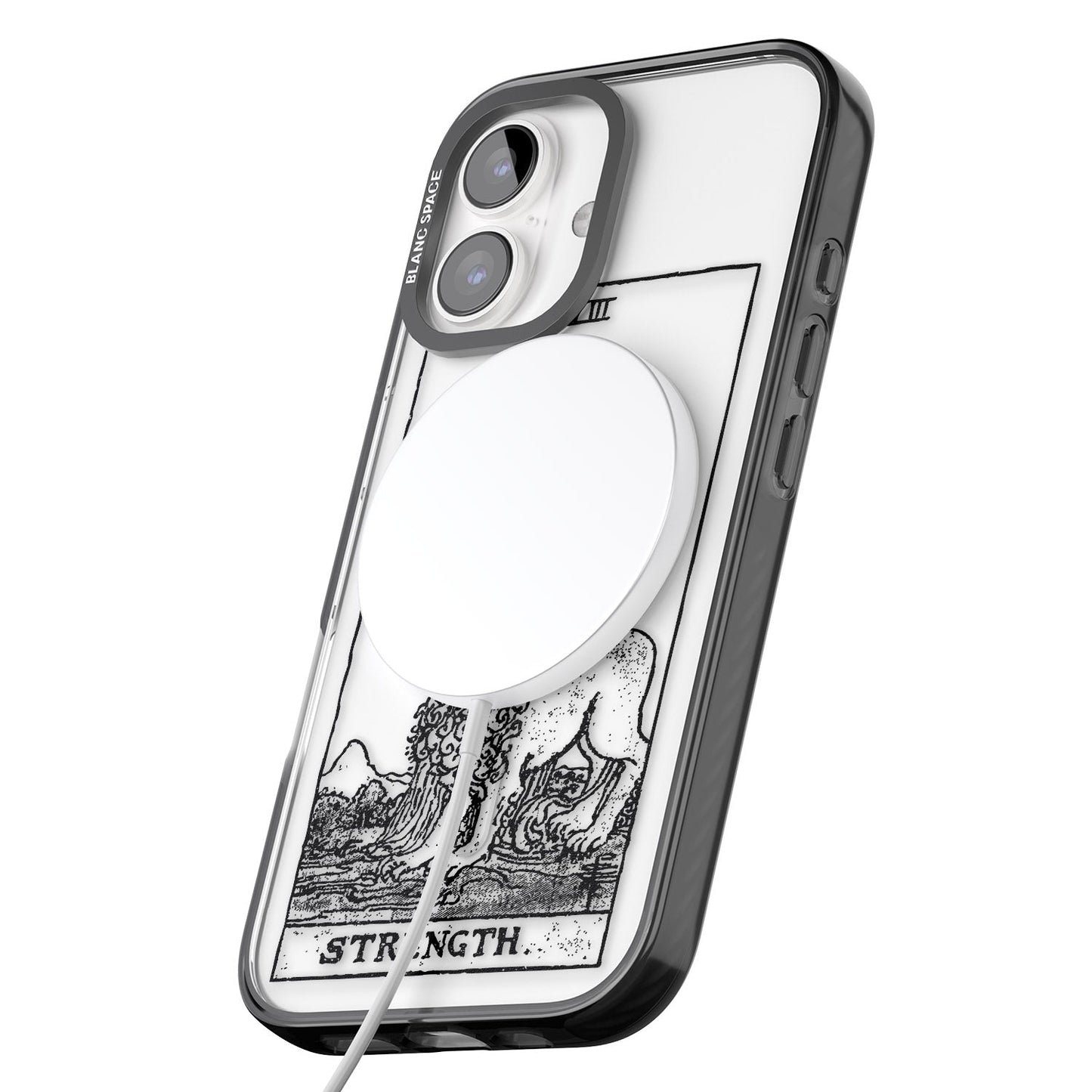 Personalisierte Stärke-Tarotkarte (Transparent)