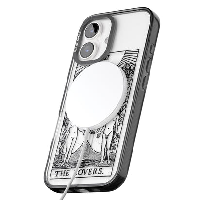 Personalisierte Tarotkarte „Die Liebenden“ (Transparent)