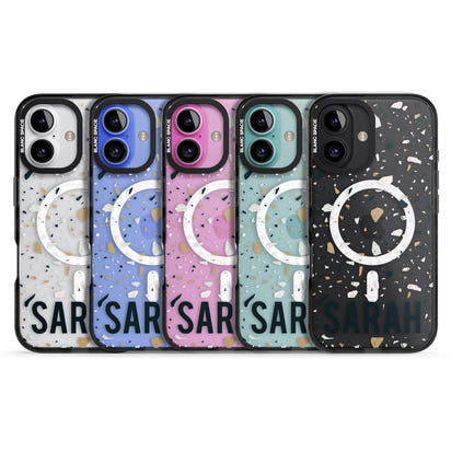 Personalised Terrazzo Blue, Pink, Brown