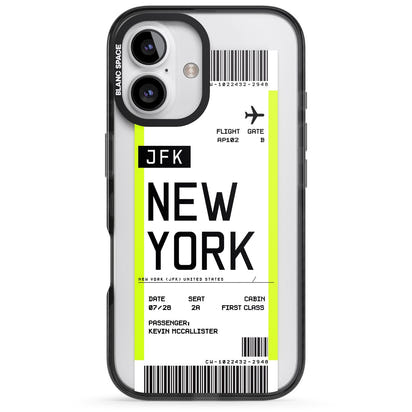 Personalised New York Boarding Pass