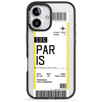 Personalised Paris Boarding Pass