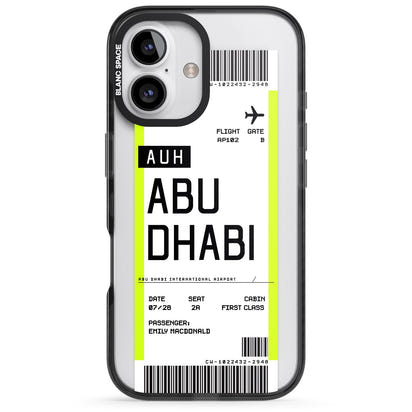 Personalised Abu Dhabi Boarding Pass