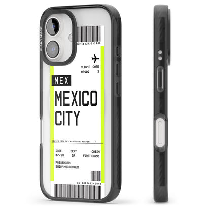 Carte d'embarquement personnalisée pour Mexico