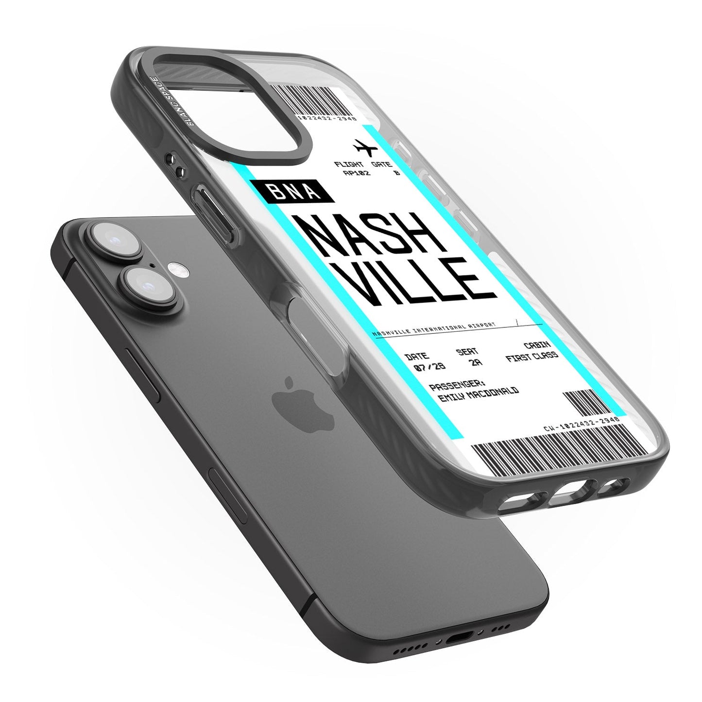 Carte d'embarquement personnalisée pour Nashville