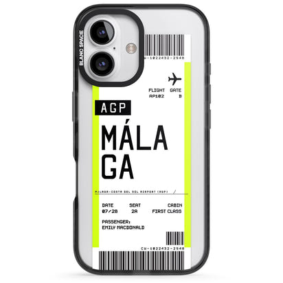 Personalised Málaga Boarding Pass