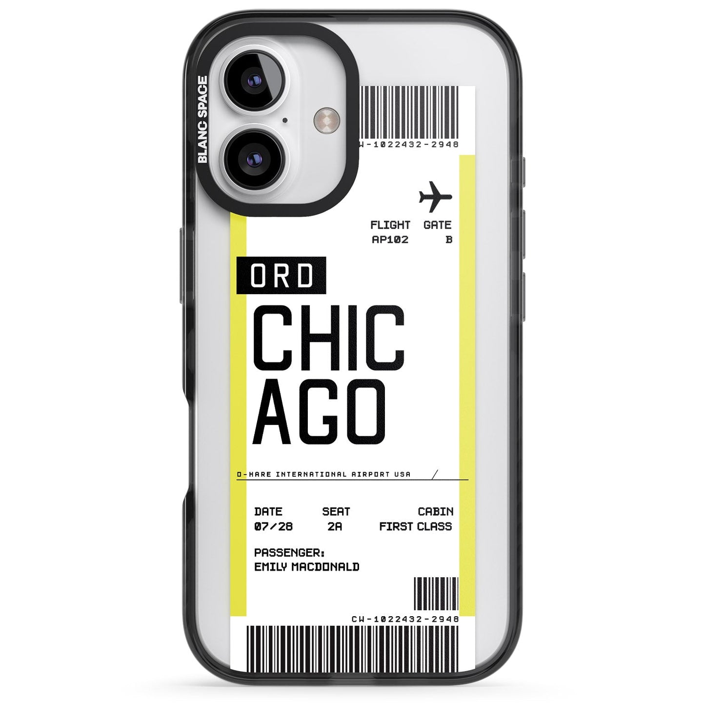 Personalised Chicago Boarding Pass