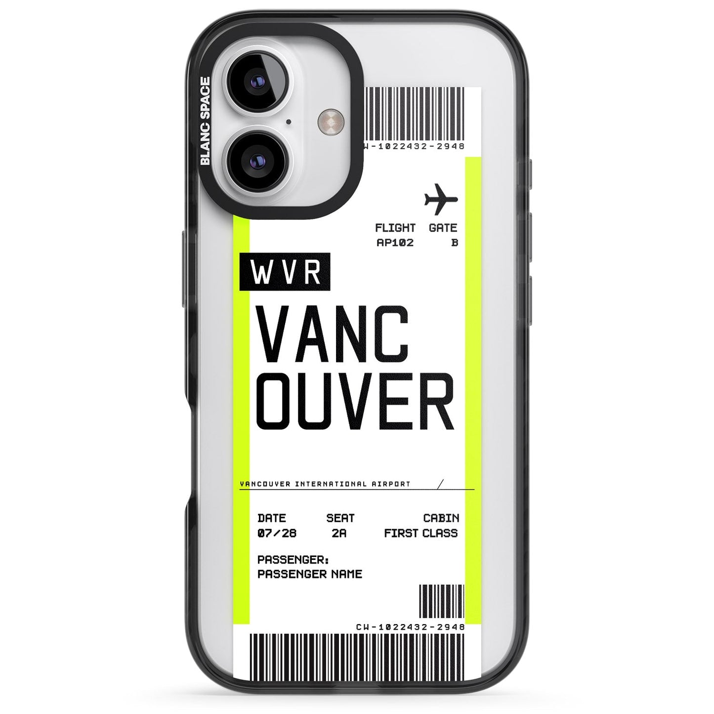 Personalised Vancouver Boarding Pass