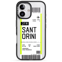 Personalisierte Bordkarte für Santorini
